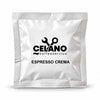 Celano Espresso Crema E.S.E. Pad in weißer Einzelverpackung mit Celano-Logo, Vorderansicht