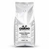Celano Miscela Extra Bar Espresso-Bohnen in silberner 1-kg-Tüte mit Aromaventil und weißem Etikett, Vorderansicht