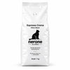 Celano Nerone Espresso Crema Kaffeebohnen in weißer 1-kg-Tüte mit Aromaventil und schwarzem Katzen-Logo, Vorderansicht